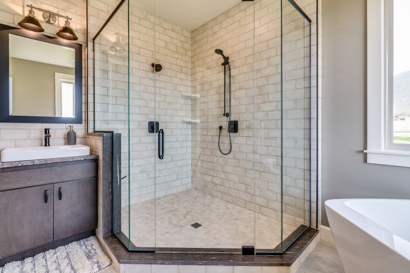 Corner Shower with Niche Storage